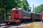 An LIRR MP54A1 waits its turn for restoration